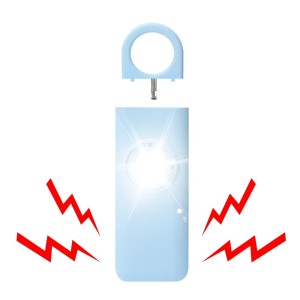 130db USB Rechargeable Keychain Personal Safety Alarm with Strobe Light Women Protection Emergency Alert Pull Pin Noise